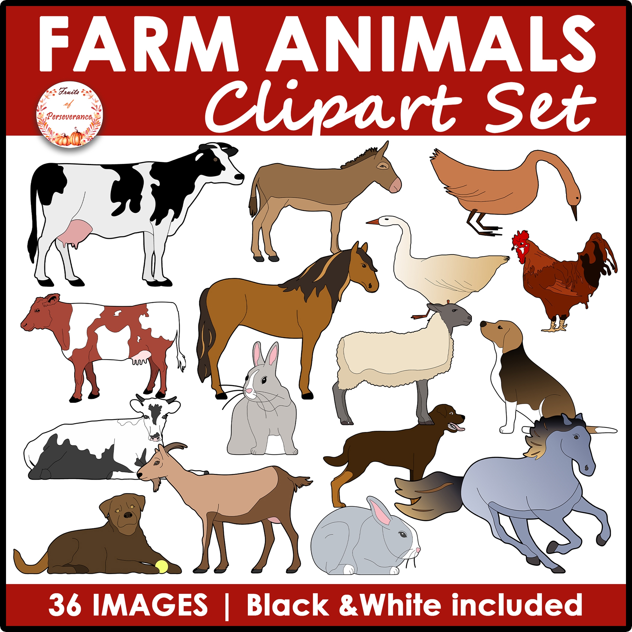 Farm Animals Clipart Made By Teachers Farm Animals Clipart Made By Teachers