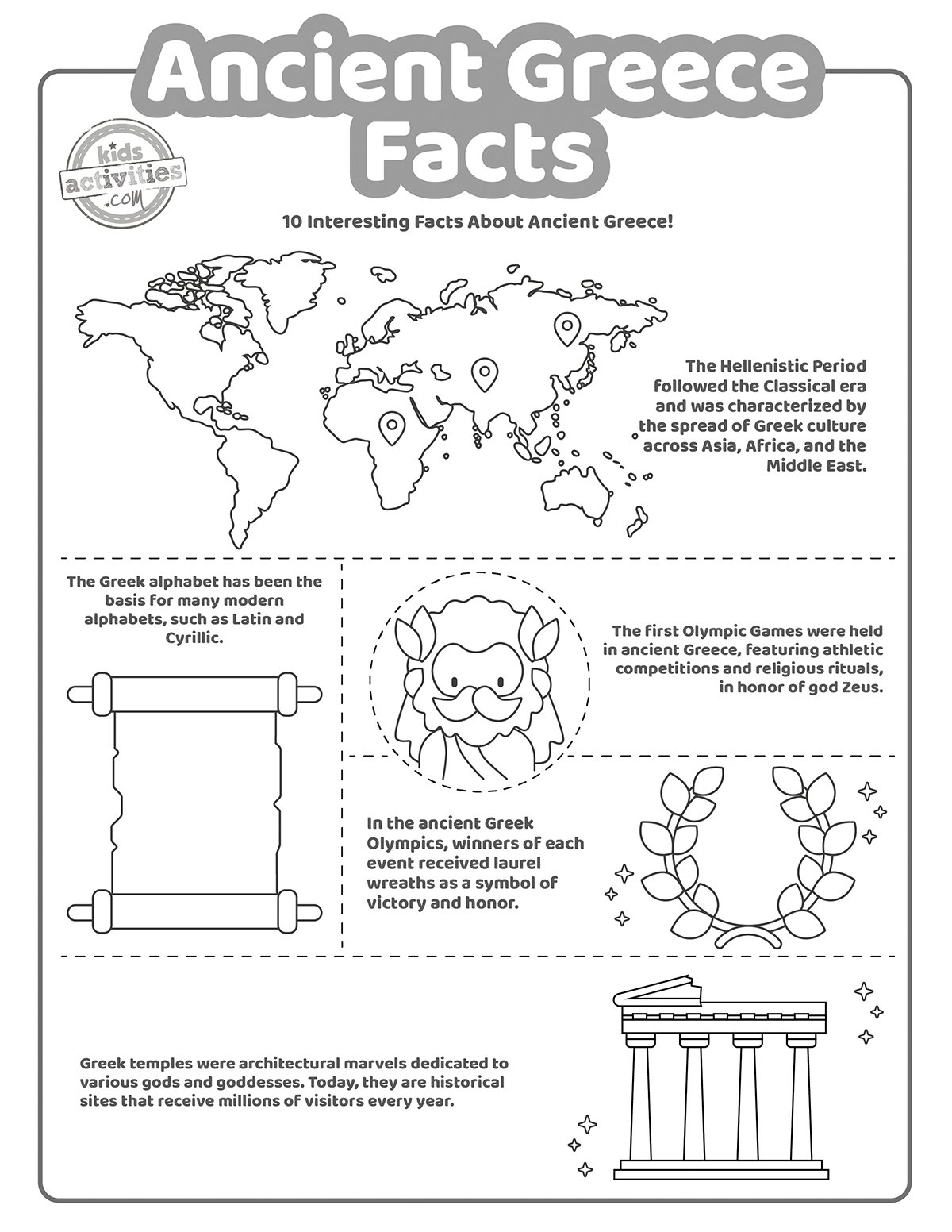 Fascinating Facts About Ancient Greece For Print U0026 Play Kids Activities Blog