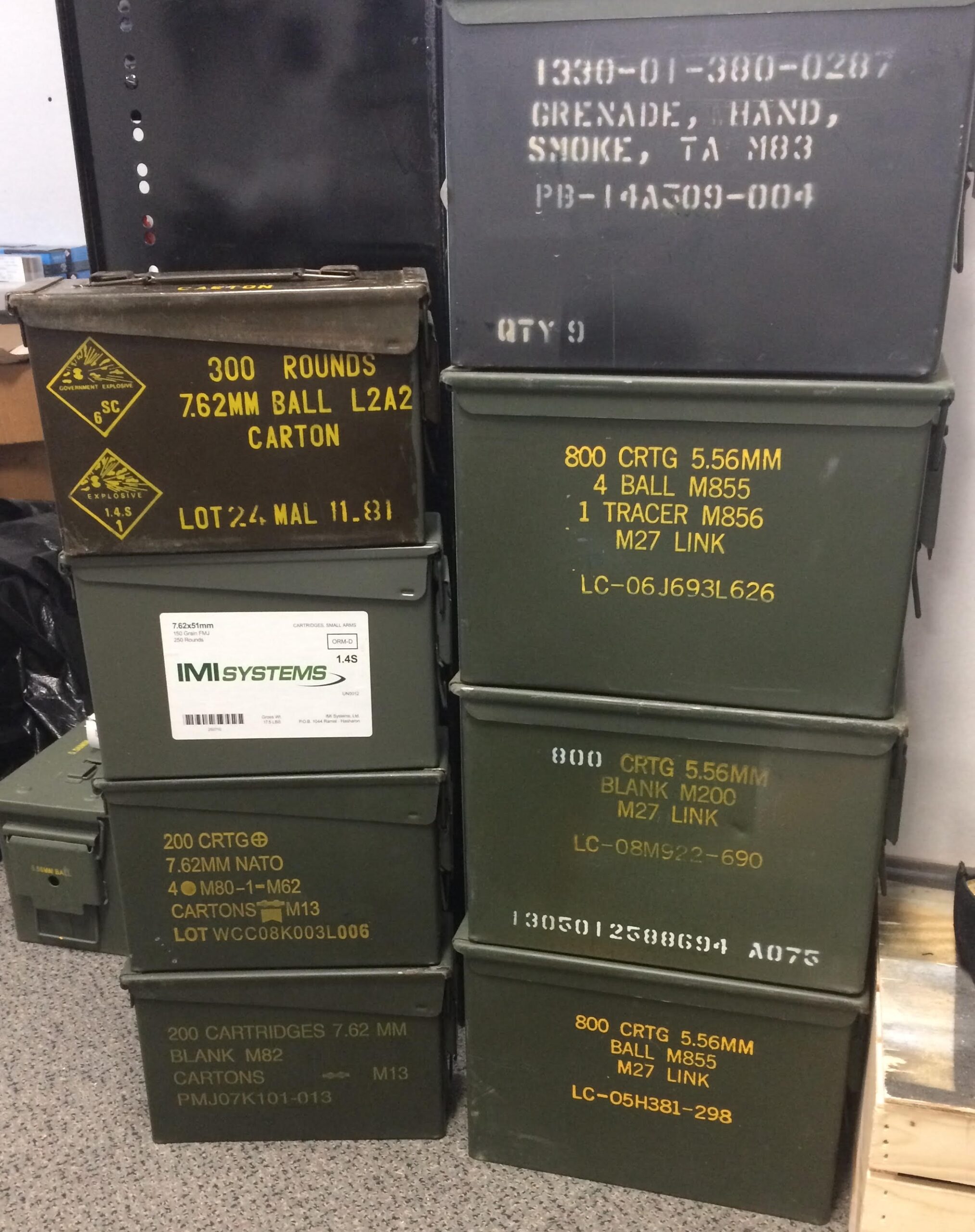 FAT 50 Ammo Can Print Variations Smoke Grenades General 
