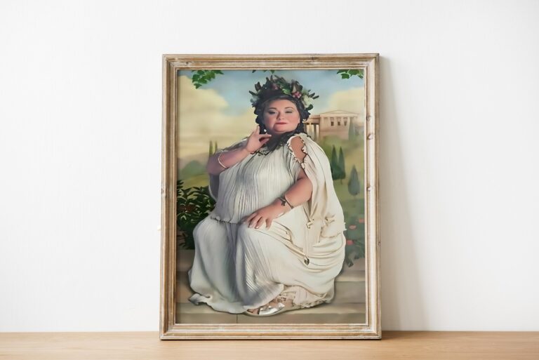 Fat Lady Portrait Wizard Art Printable Fortuna Major Digital Download Magical Wall Decor For Harry Fans Etsy