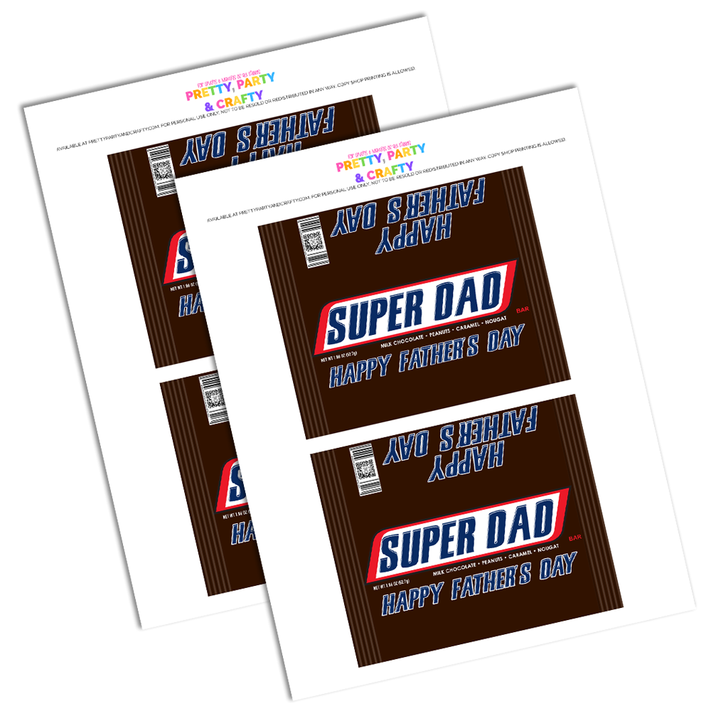 free printable father s day candy bar wrappers