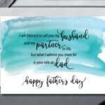 Father s Day Card For Husband Father s Day Card From Wife 