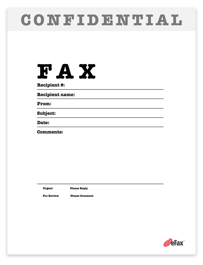 free printable fax forms