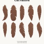 Feather Bundle Earrings SVG Feather Jewelry Template Leather Earrings Template Silhouette Cut Files Cricut Cut Files Pendant DIY Etsy