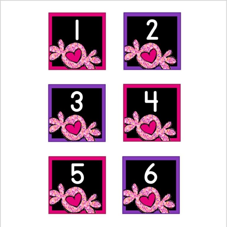 February Valentine Calendar Numbers With Black Backgrounds Kinder Craze