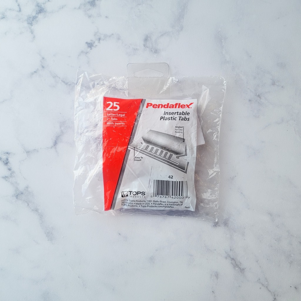 pendaflex printable tab inserts template