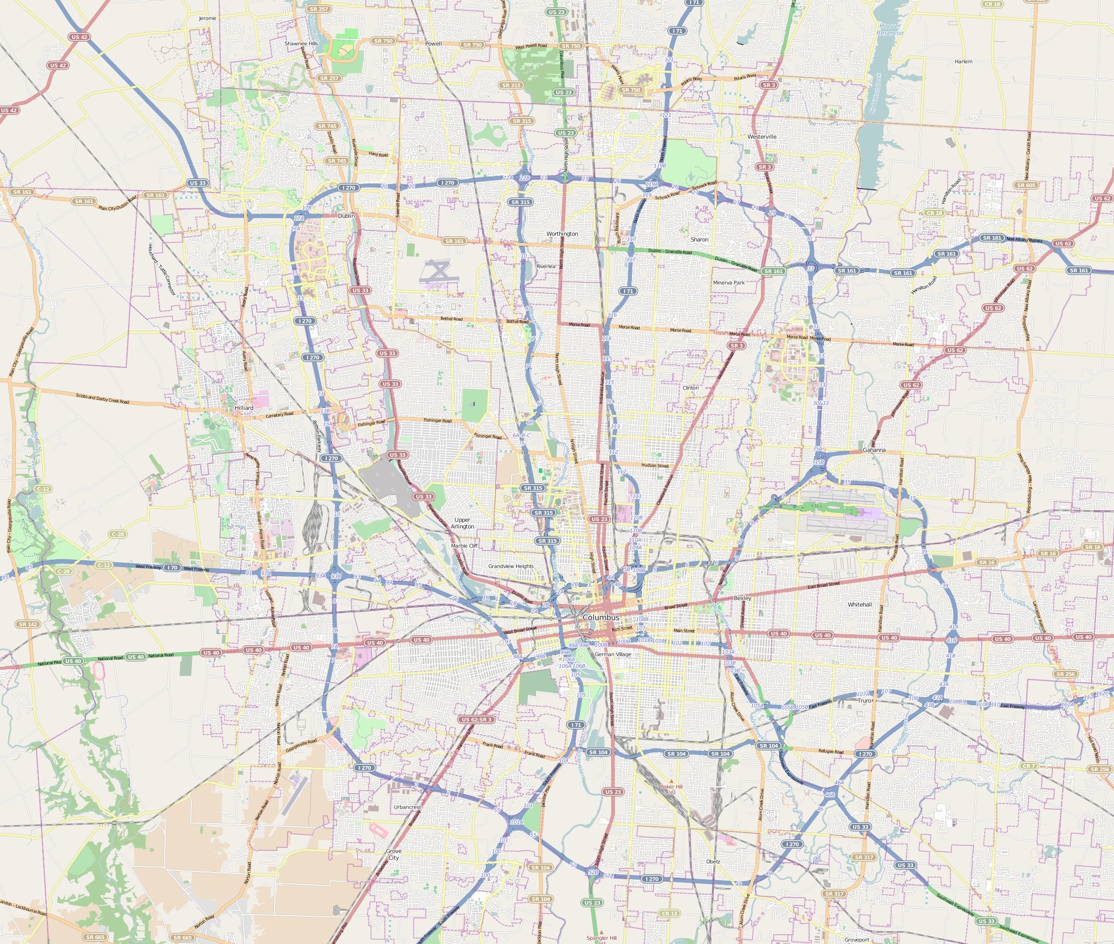File Map Columbus Ohio jpg Wikimedia Commons