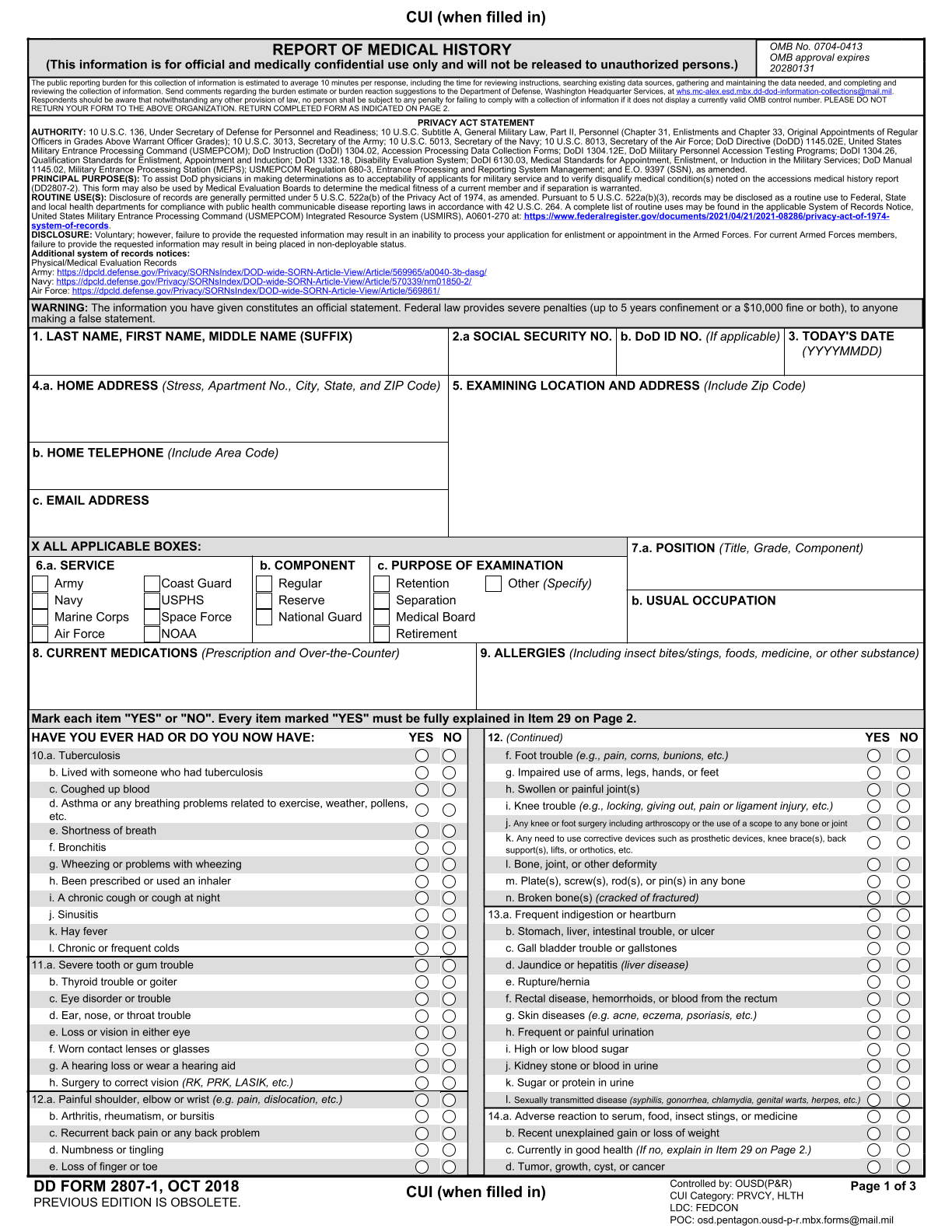 Fill Form DD 2842 2024 2025 Department Of Defense PKI Certificate