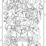 Find Color Hidden Objects Animal Ride Stock Vector Royalty Free 2123446433 Shutterstock