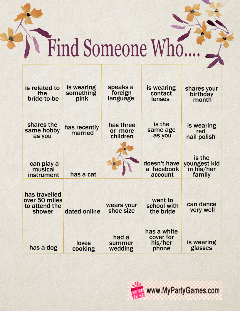 find the guest game printable