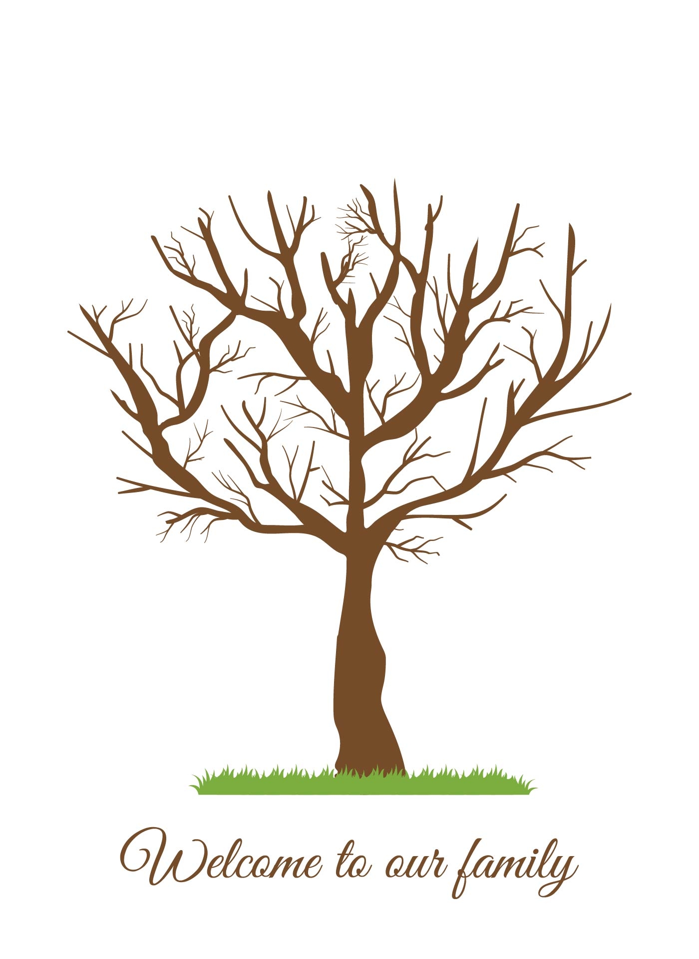 free printable thumbprint tree template