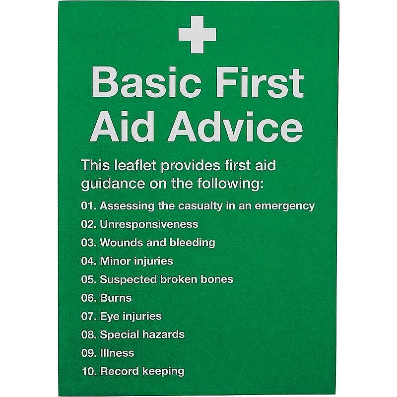 First Aid Guidance Leaflet First Aid Online