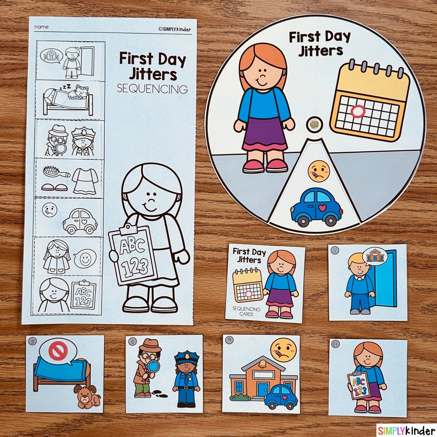 First Day Jitters Book Companion For Kindergarten Simply Kinder