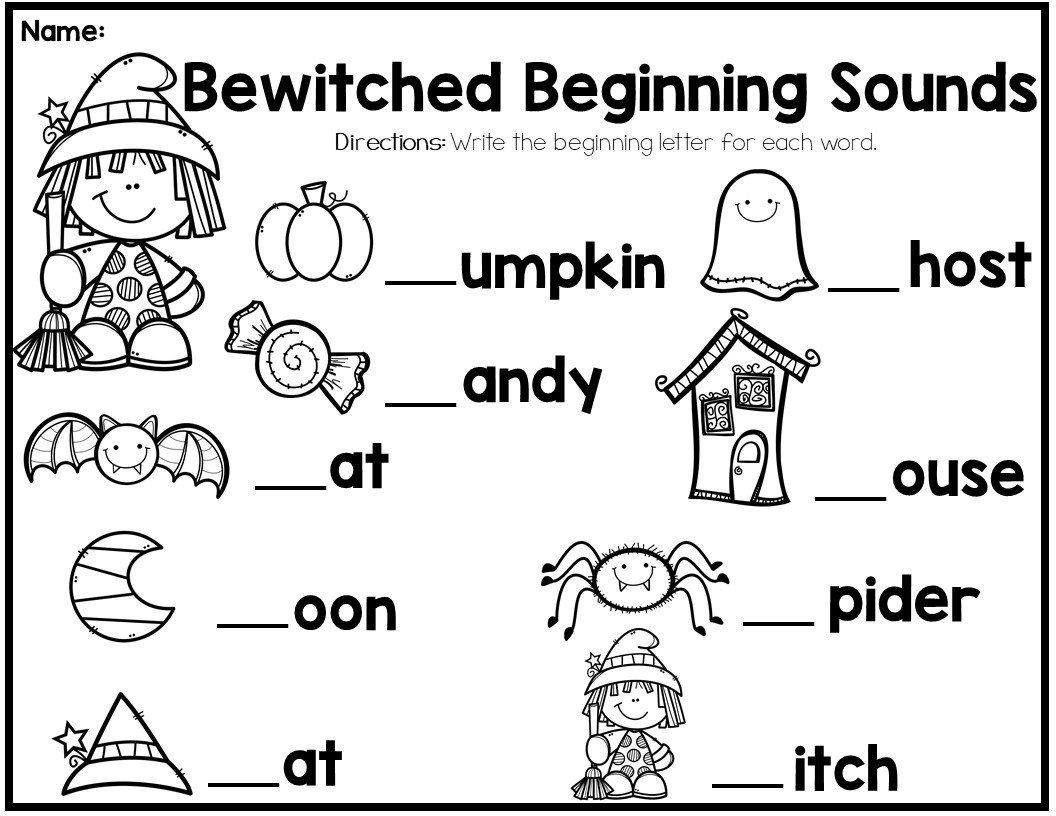 free printable halloween worksheets for 1st grade