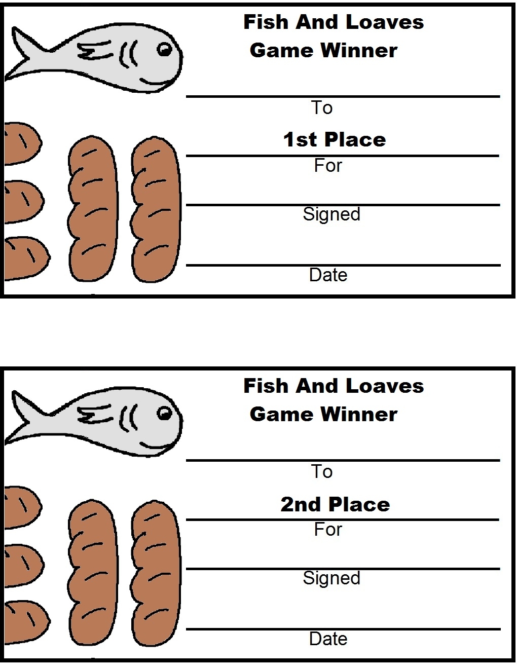printable loaves and fishes