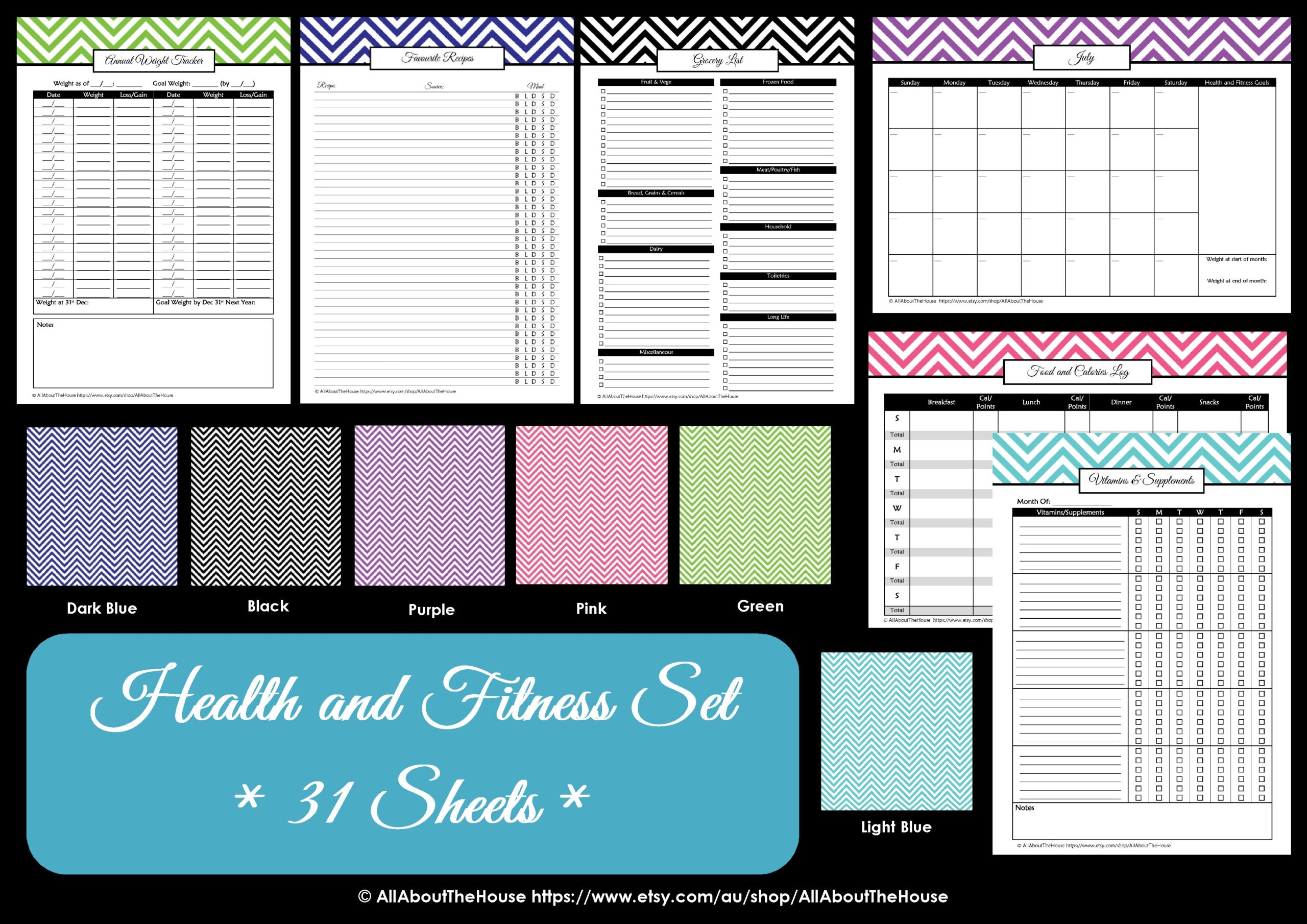 Fitness Printable AllAboutTheHouse Printables