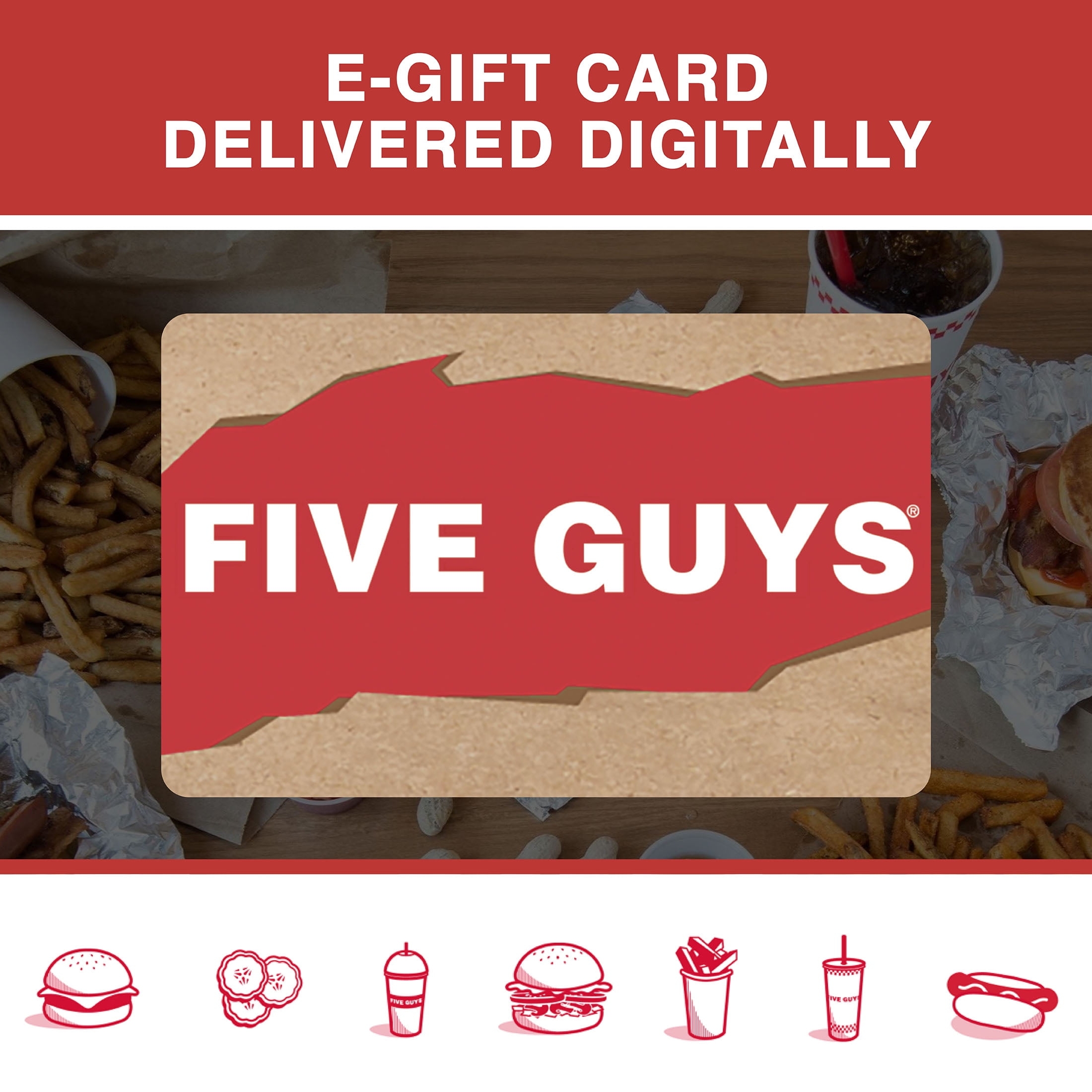 Five Guys 50 EGift Card
