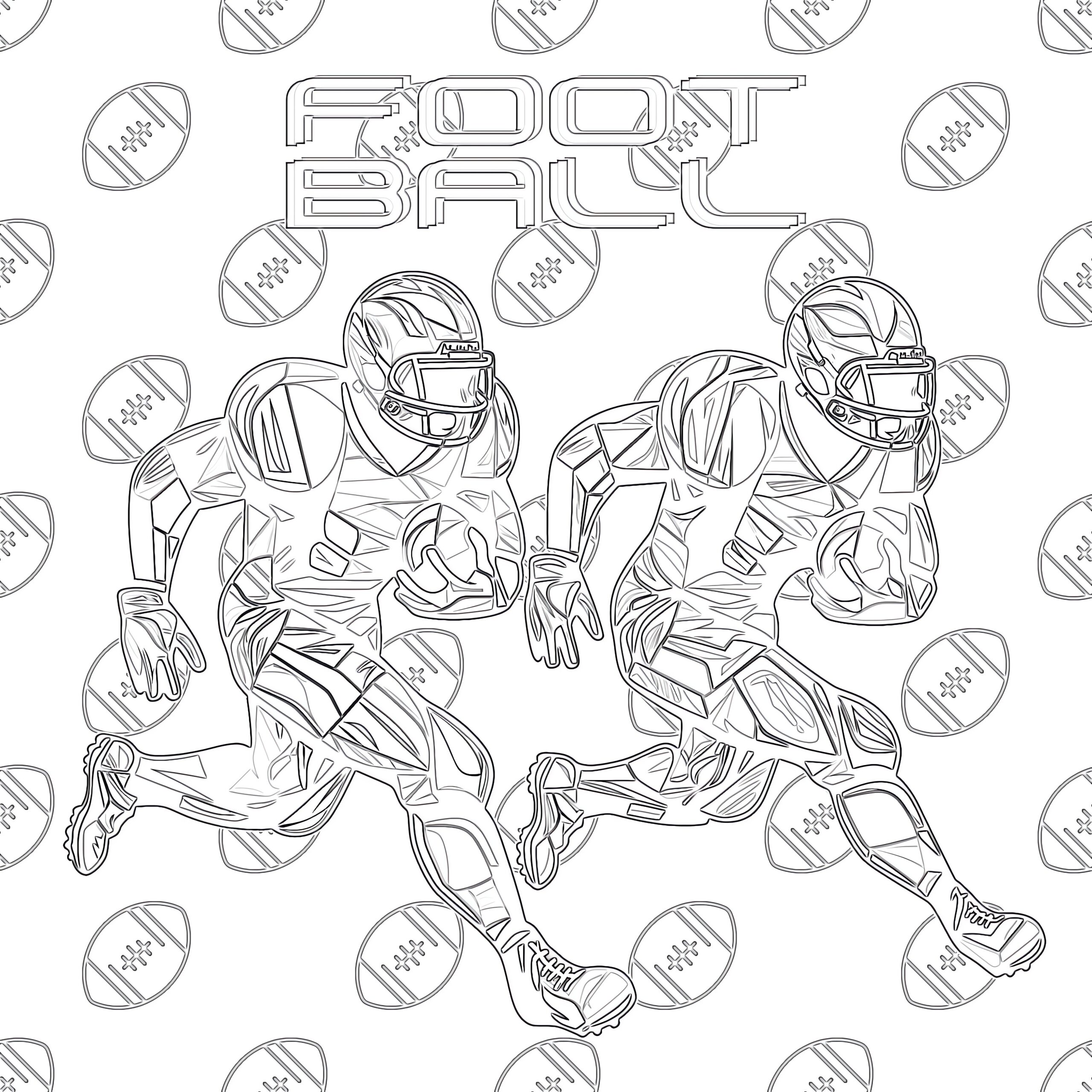 Flag Football Coloring Pages Coloring Pages Mimi Panda