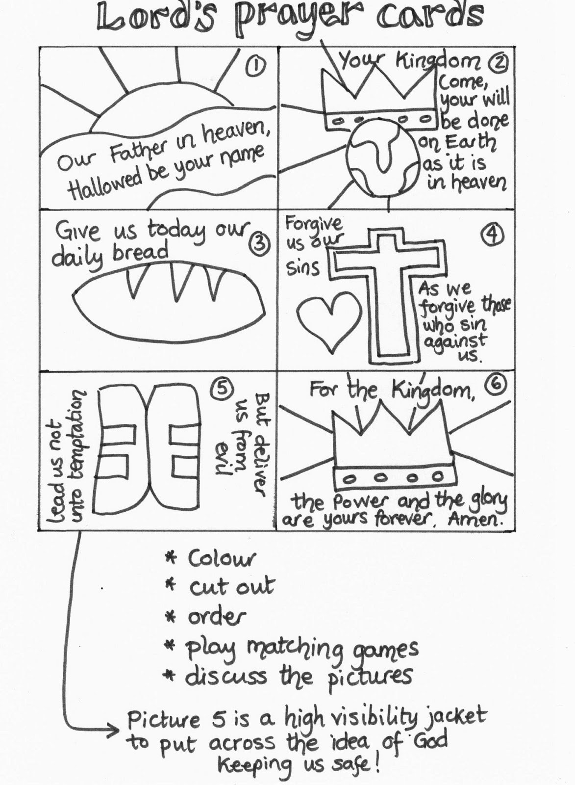 Flame Creative Children s Ministry Lord s Prayer Cards