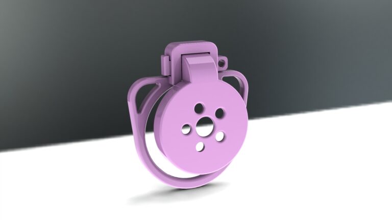  Flat Chastity Cage Free STL File For Cults