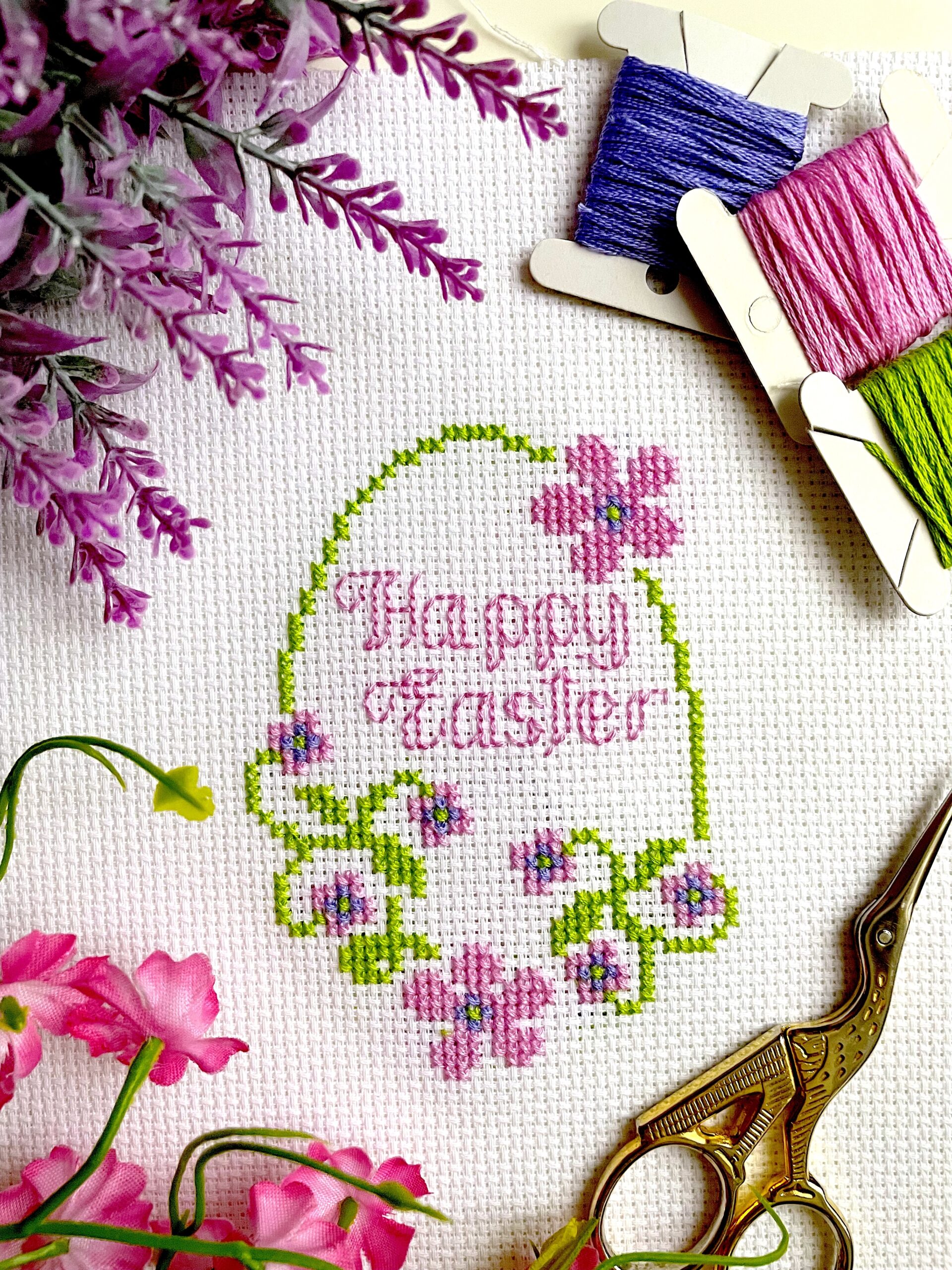 FLORAL EASTER EGG Ornament Cross Stitch Pattern PDF By CrossStitchingForFun Instant Download EASTER EGG COLLECTION