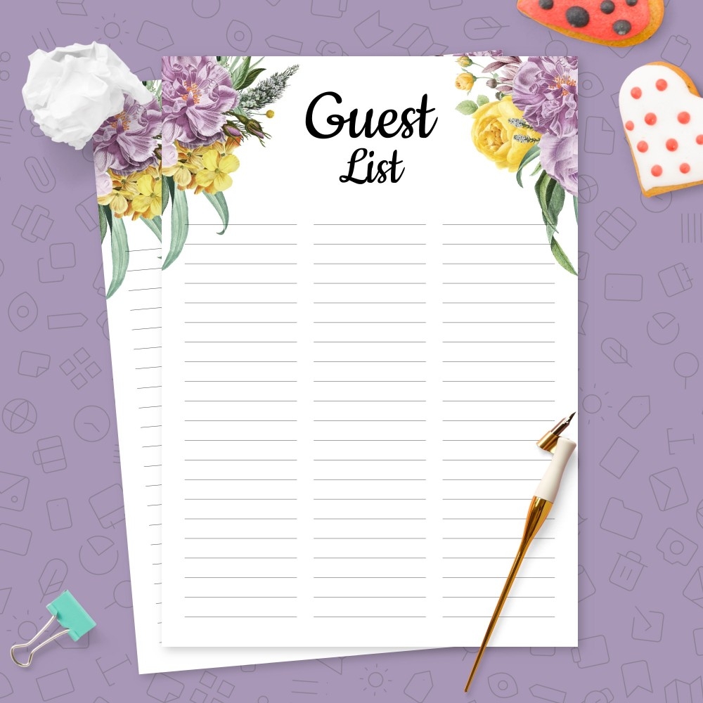 Floral Guest List