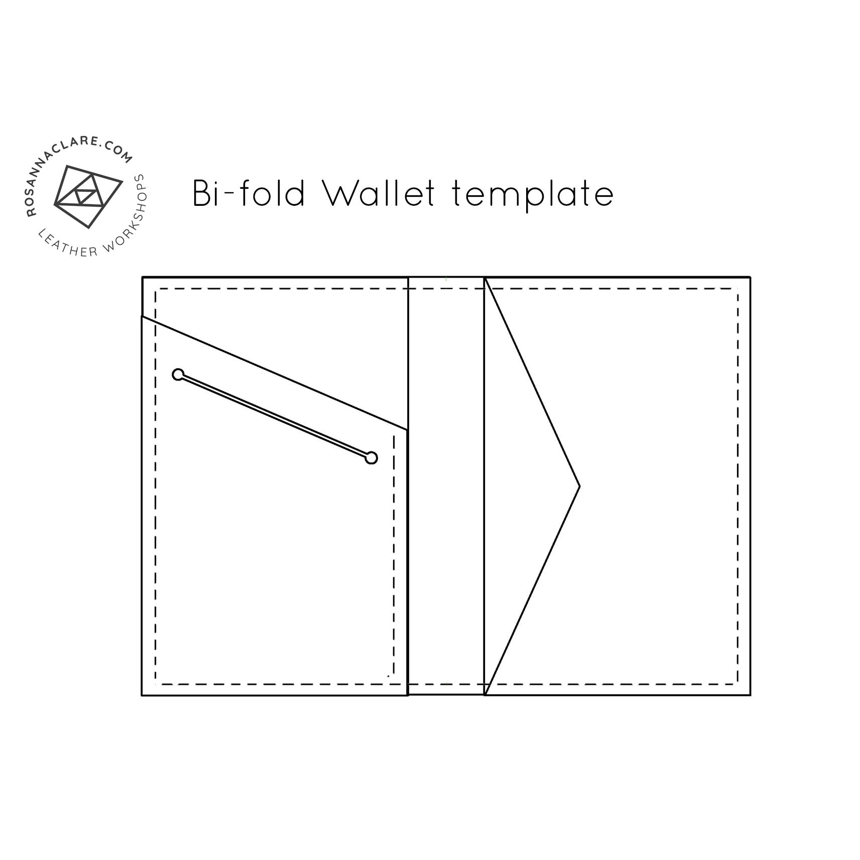 Folded Wallet PDF Pattern Template For Leather Card Wallet Instructional Video Included Etsy UK