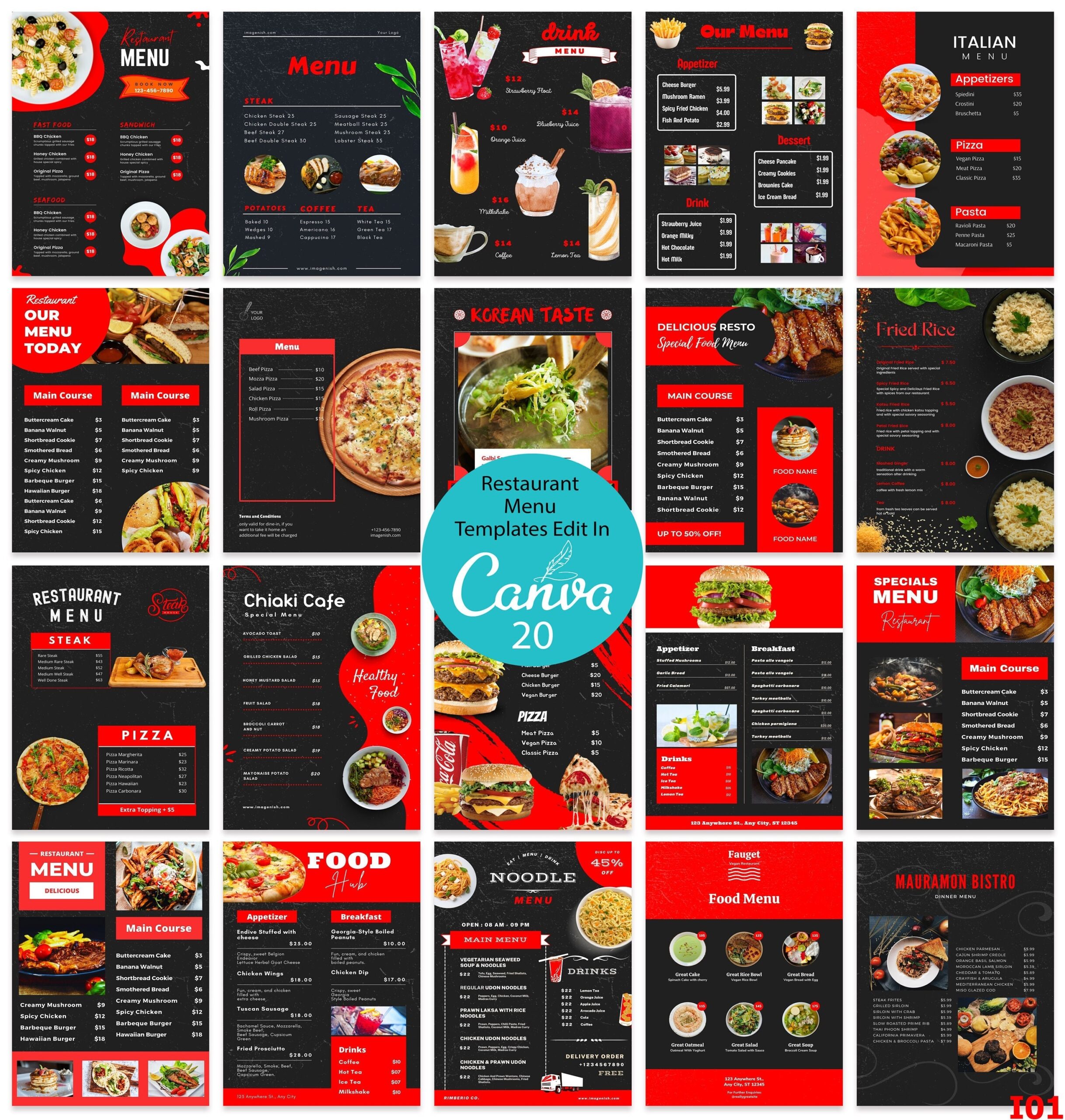 Food And Drink Menu Template Restaurant Menu Printable Food Menu Card Editable Simple Bar Menu Cafe Menu Price List Etsy New Zealand