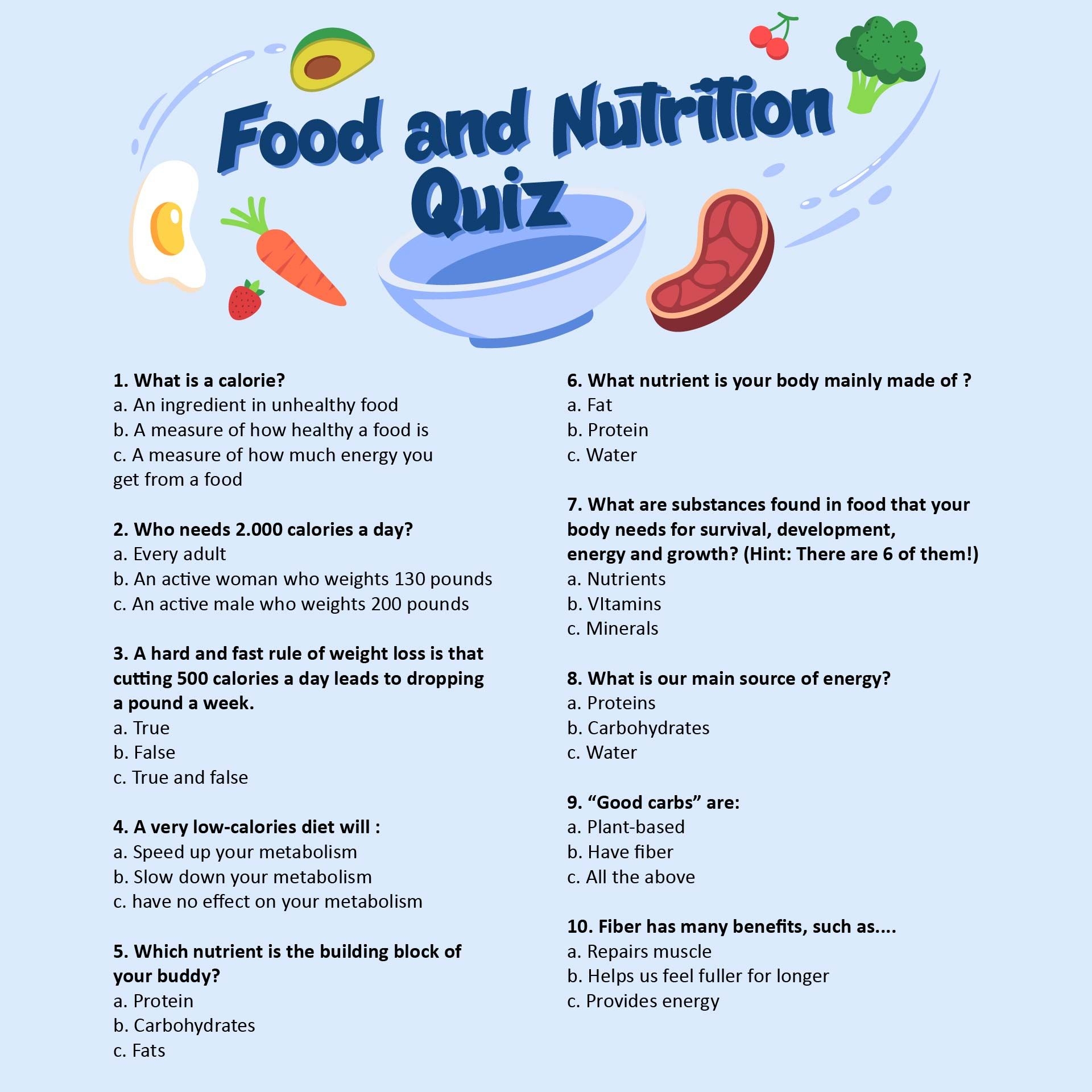 Food Trivia Questions 10 Free PDF Printables Printablee  Food Trivia Questions 10 Free PDF Printables Printablee