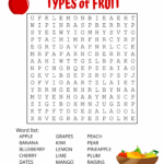 Food Word Search Free Printable Puzzles Free Printables 