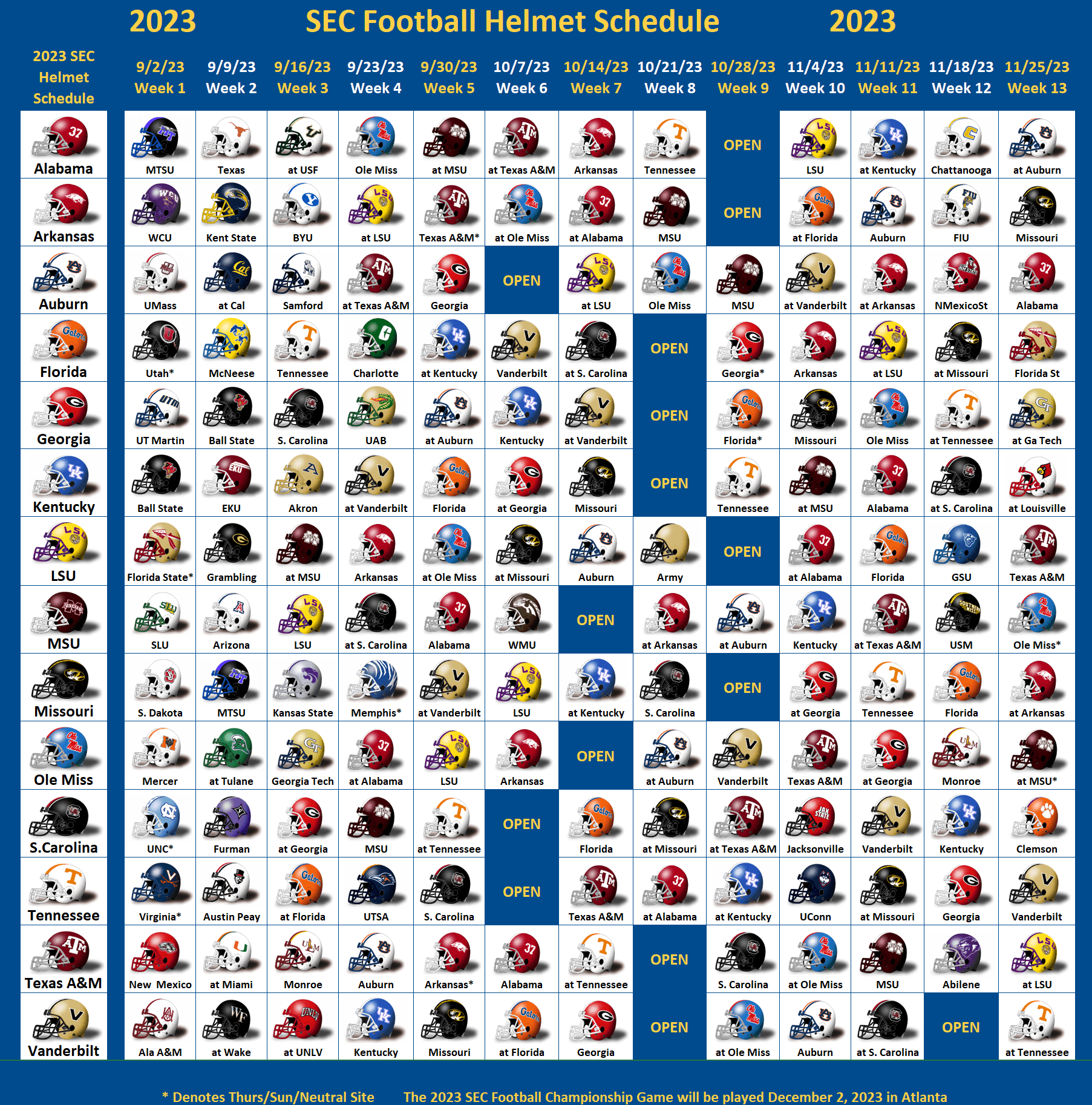 2019 nfl schedule grid printable