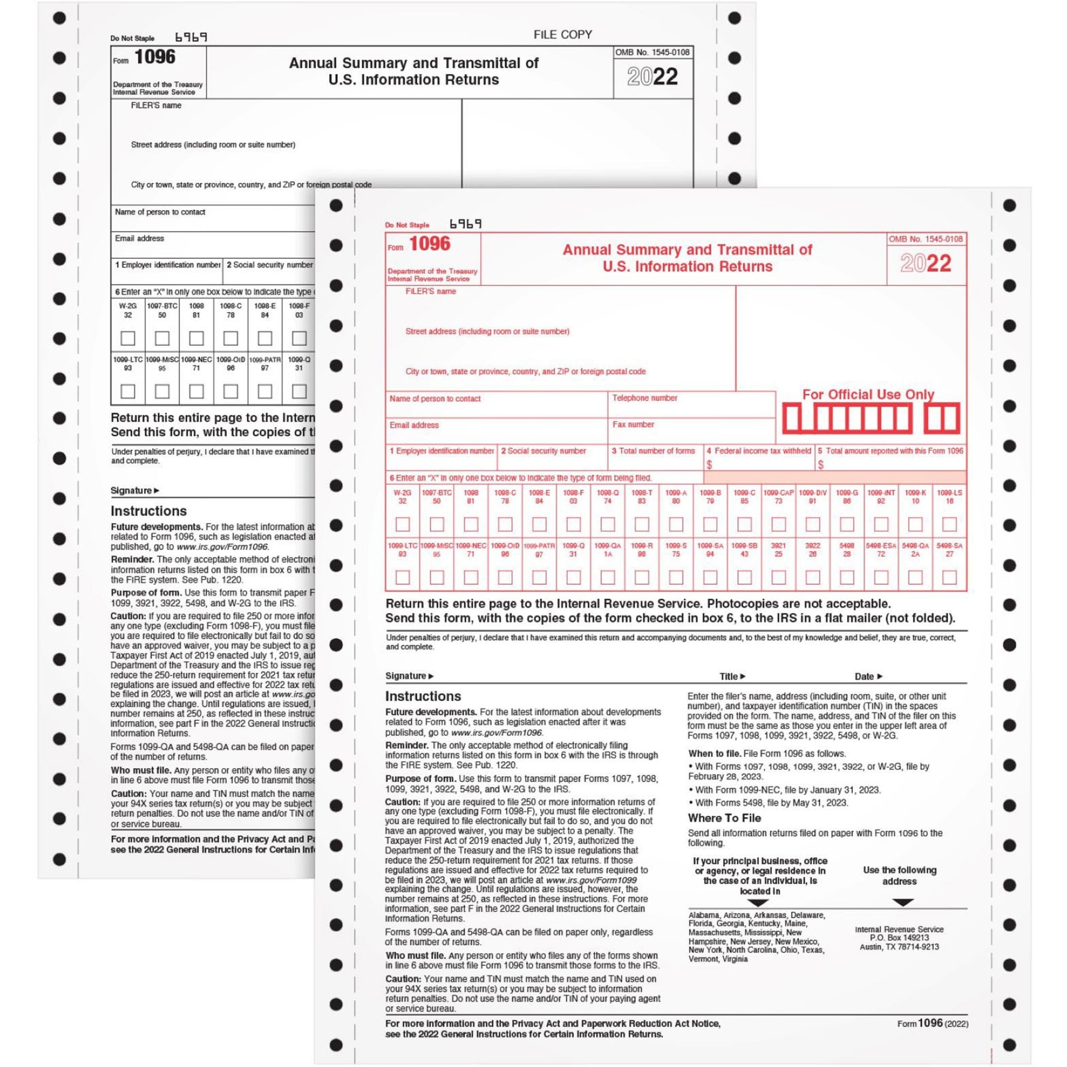 Form 1096 Form 1096