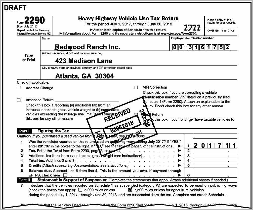 Form 2290 Instructions 2023 Form