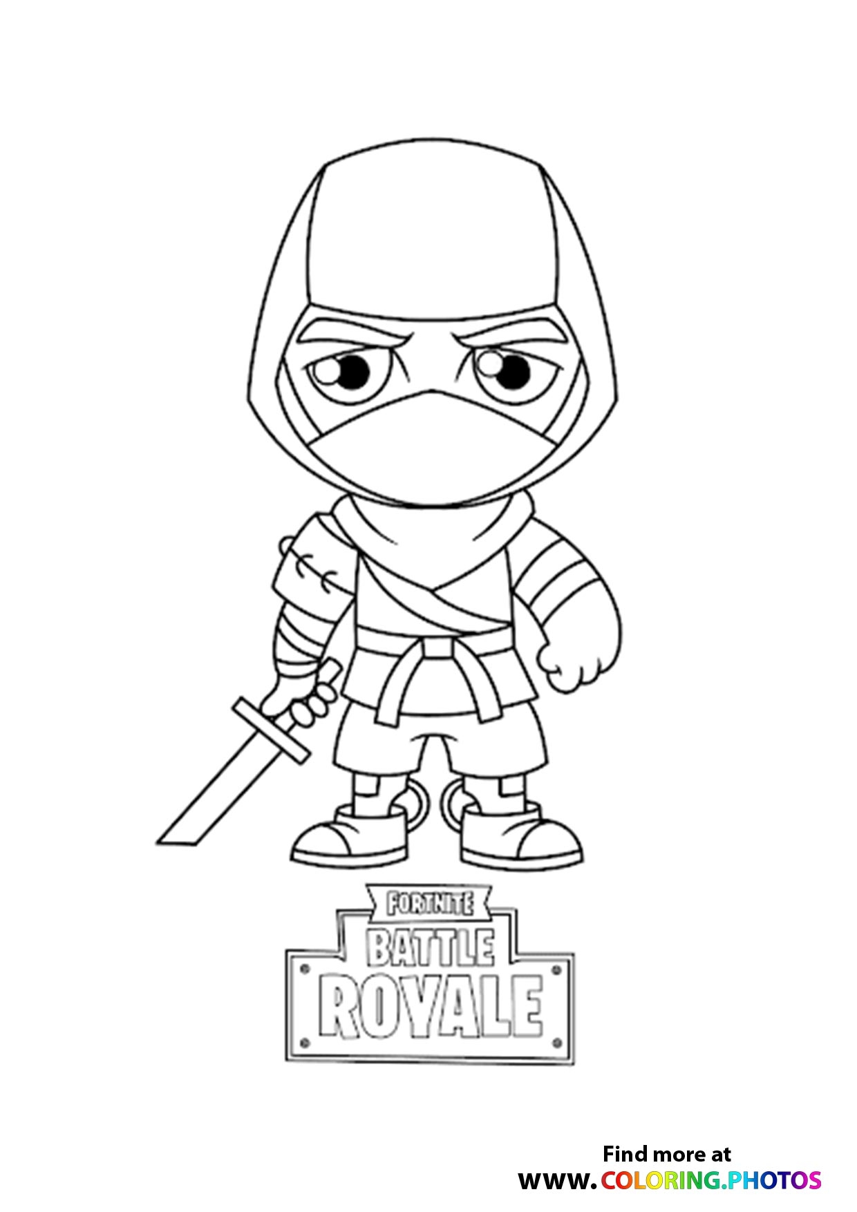 ninja coloring pages printable