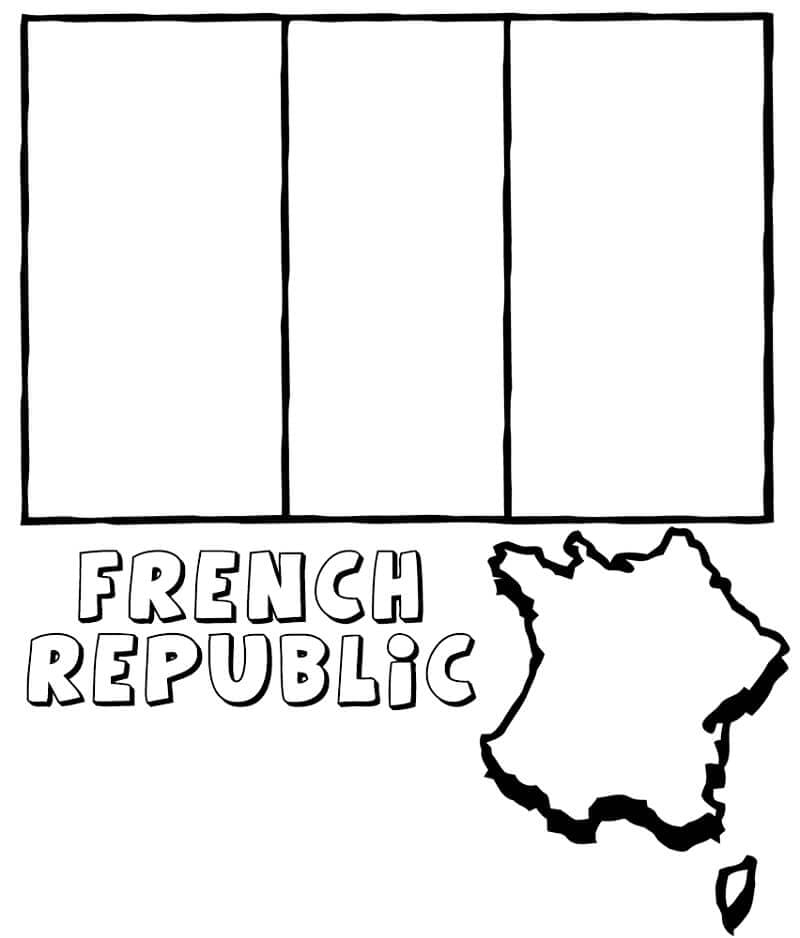 french flag printable free