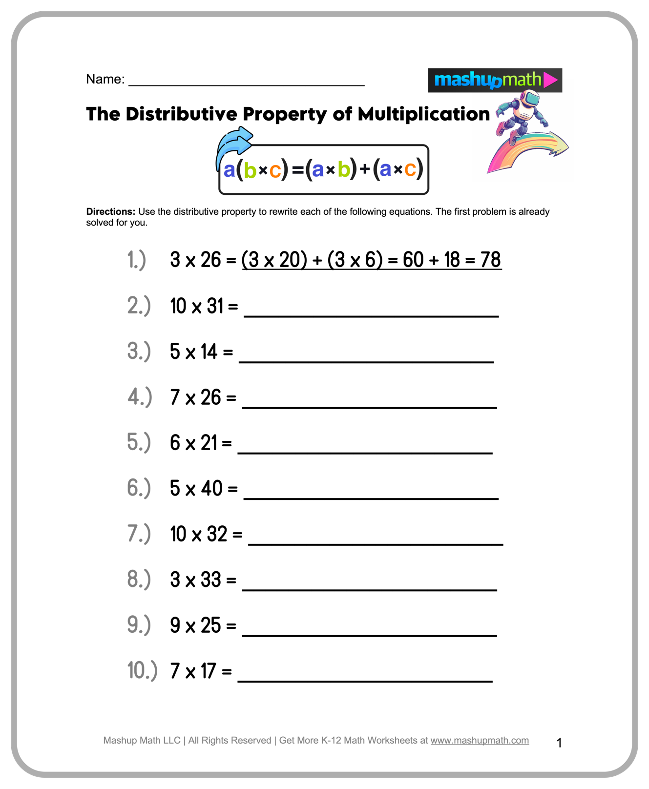 printable 4th grade worksheets