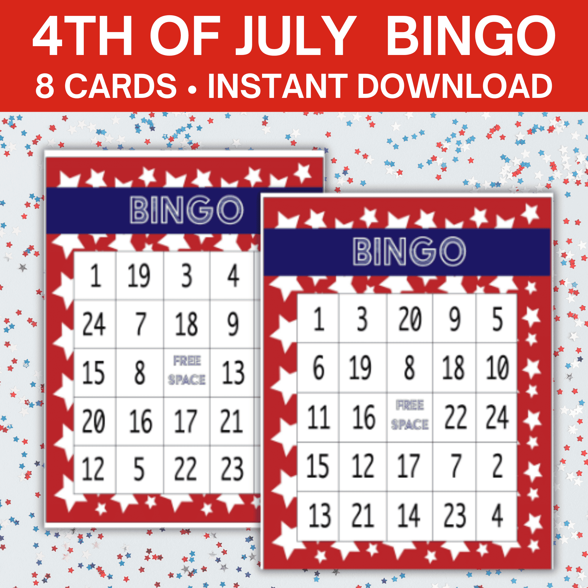 Free 4th Of July Bingo Printable Game So Festive 