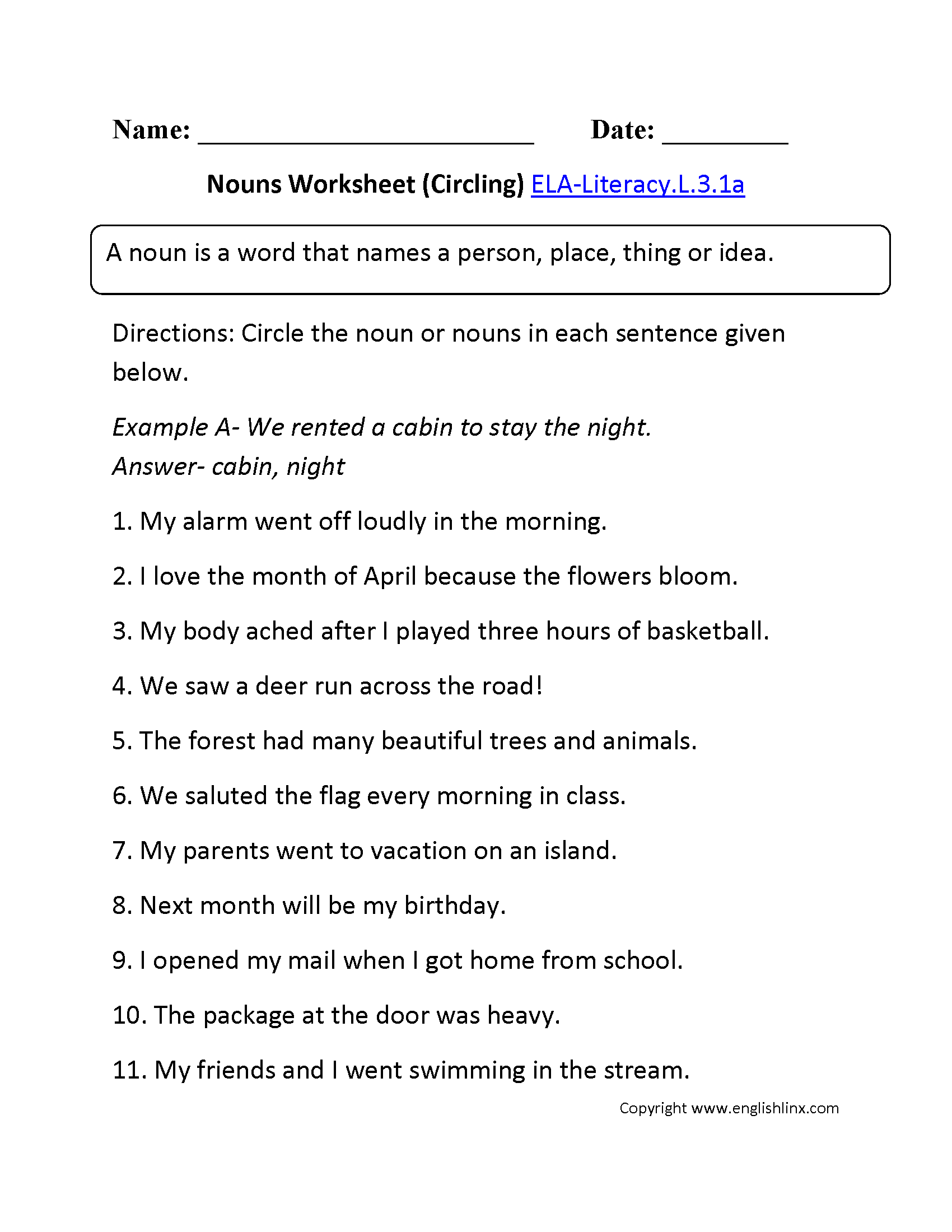 FREE 7th Grade Daily Language Spiral Review Teacher Thrive Worksheets Library