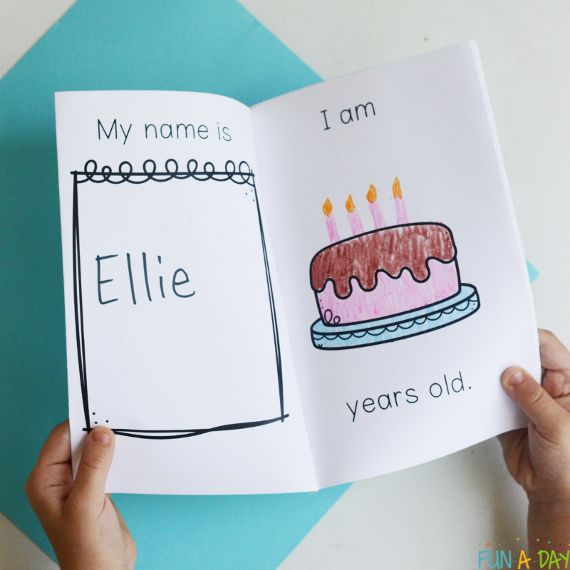 all about me preschool book printable