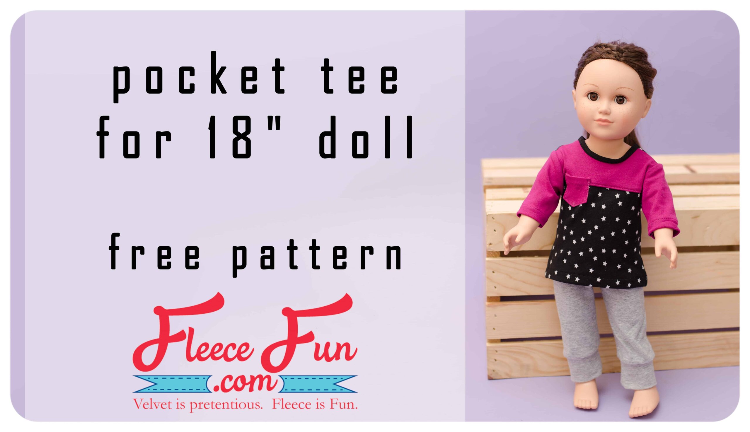 Free American Girl Doll Clothing Patterns Fleece Fun