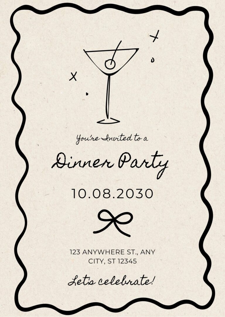Free And Customizable Dinner Templates Canva