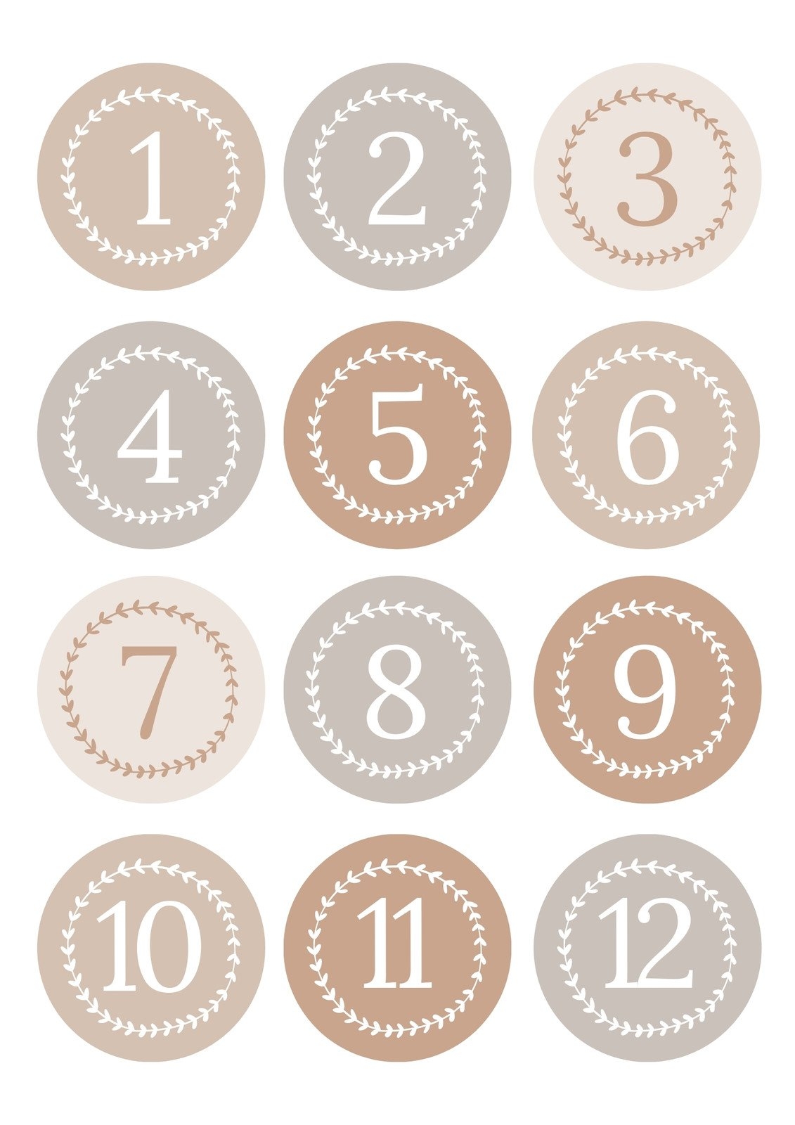 Free And Customizable Numbers Templates Free And Customizable Numbers Templates