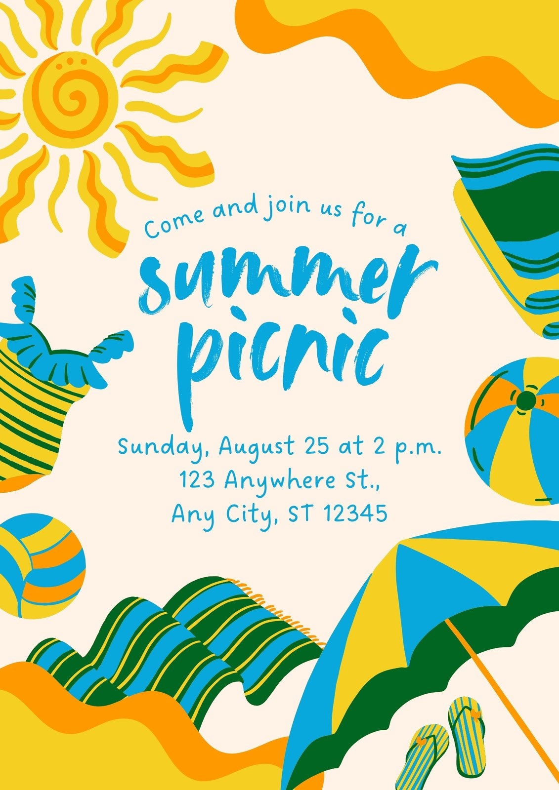 Free And Customizable Picnic Templates