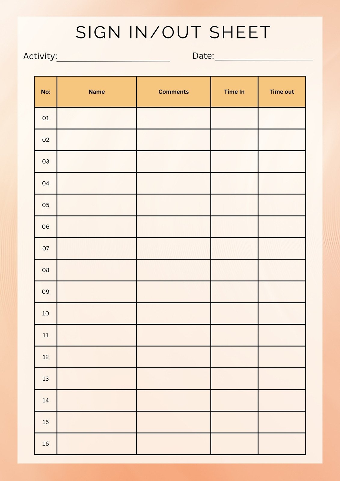 Free And Customizable Signing Templates