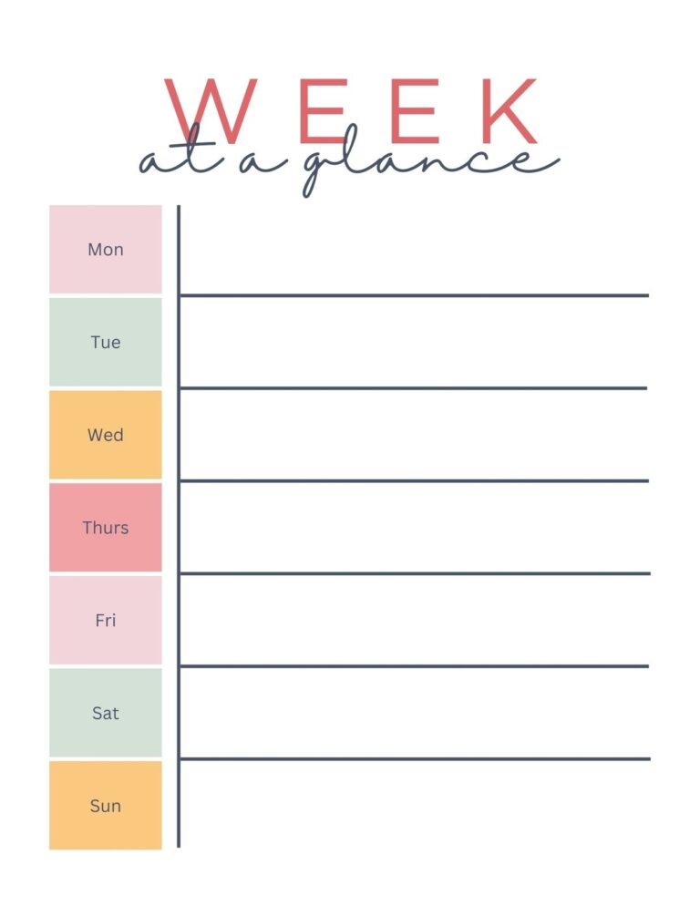 Free And Customizable Weekly Planner Templates Canva