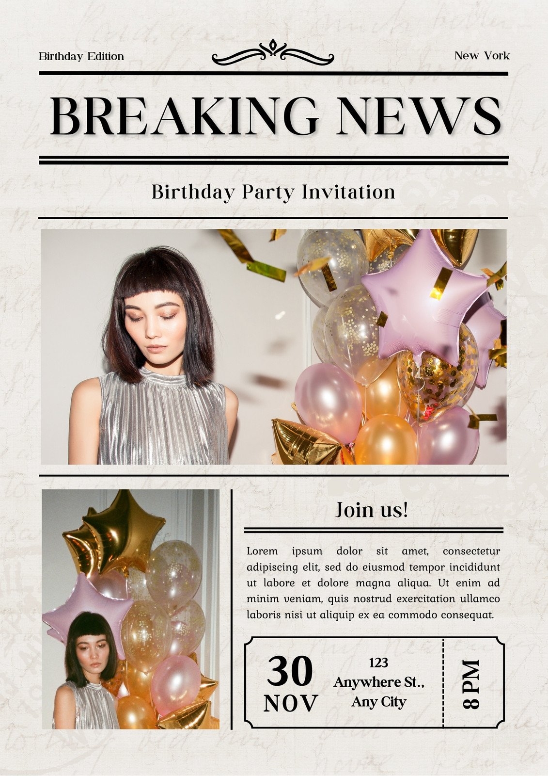 Free And Fun Birthday Poster Templates To Customize Canva