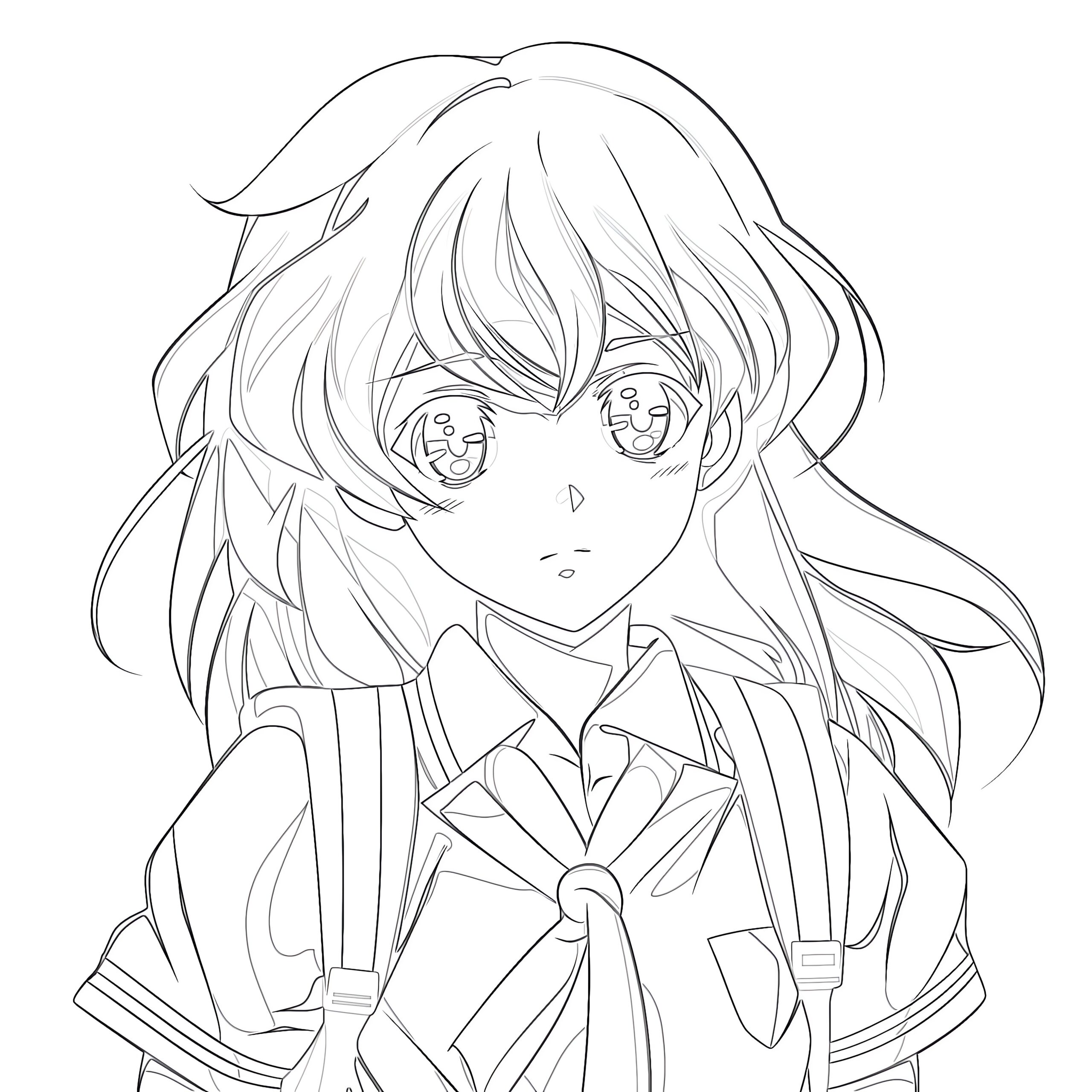 anime coloring pages online for printable