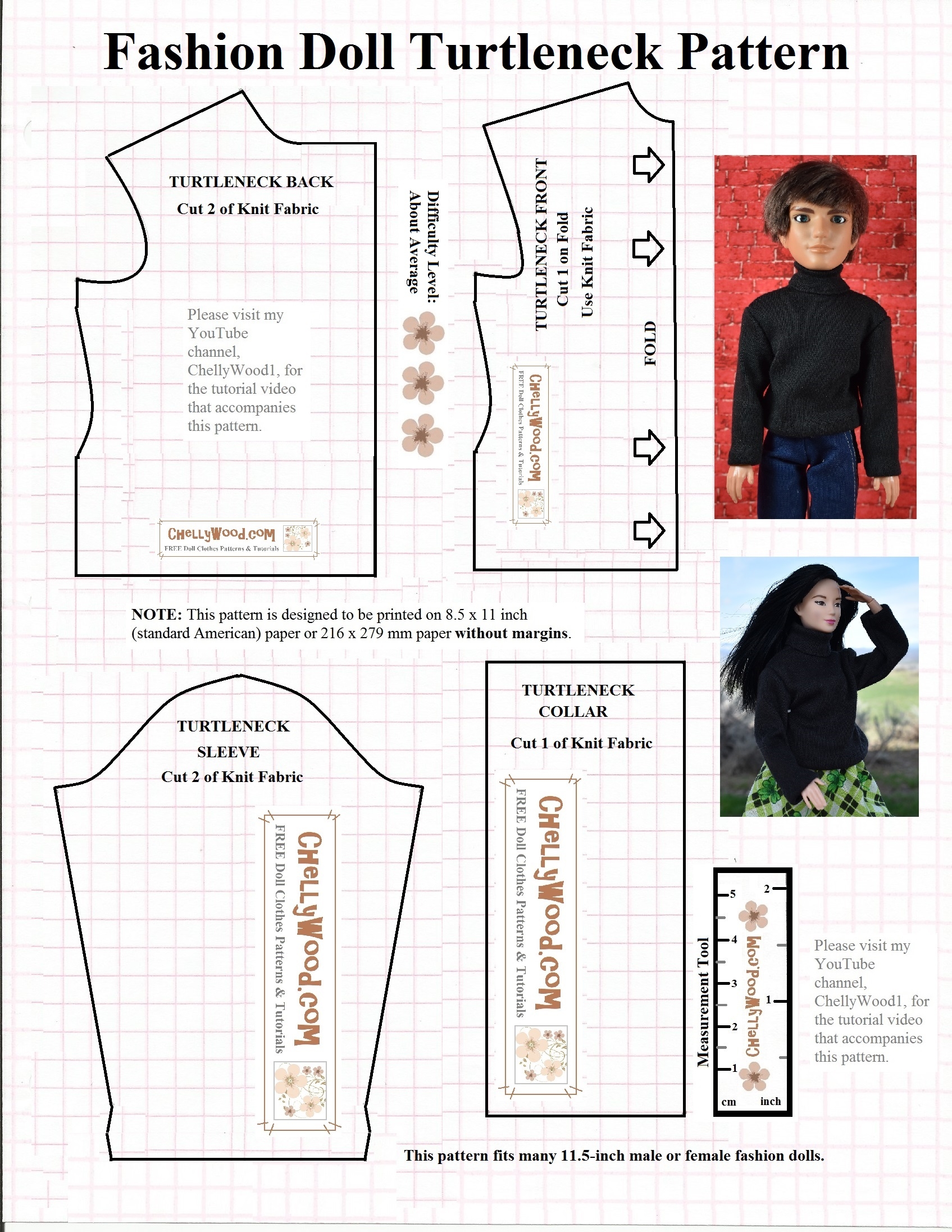 Free Barbie Doll New Arrivals Clothes Patterns To Print