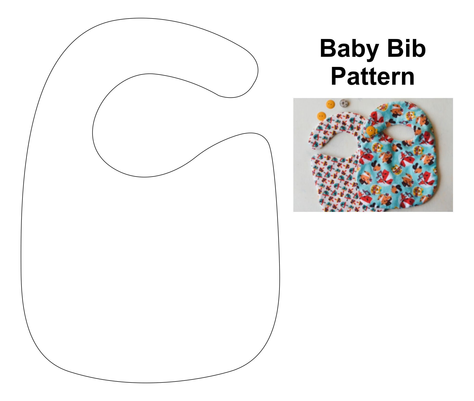 Free Bib Pattern Sewing Pattern Library
