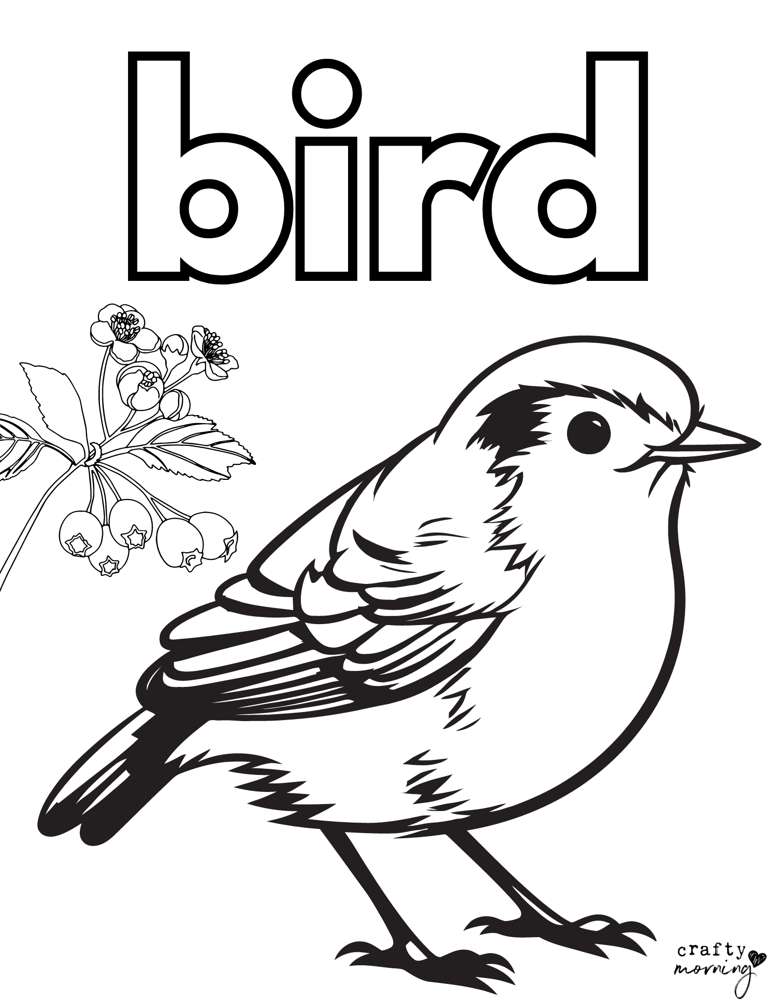 free printable bird coloring pages